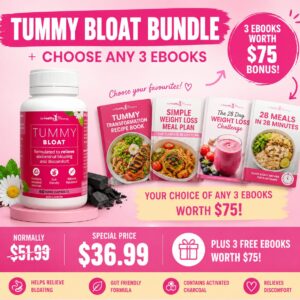 Tummy Bloat Bundle + 3 FREE eBooks